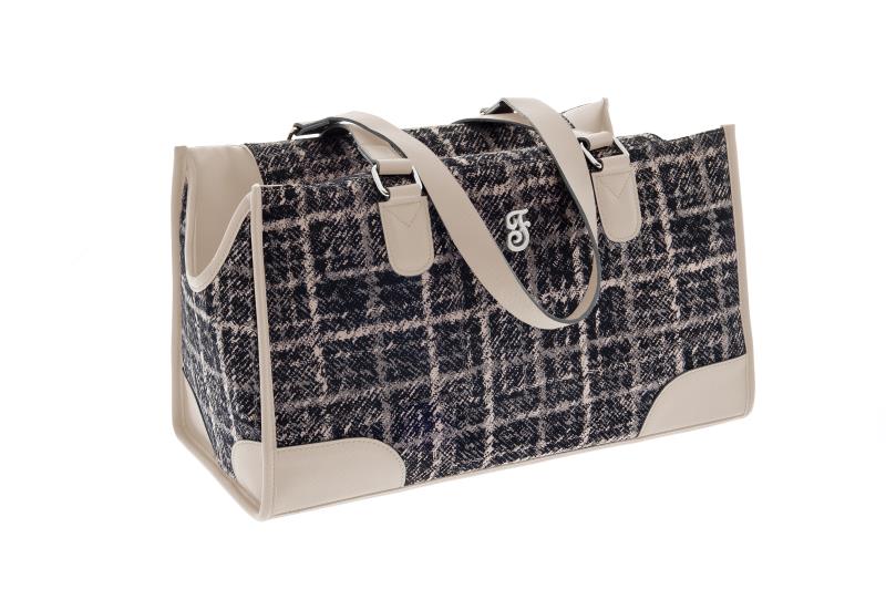Ferribiella Mokka Bag Pied - луксозна мека транспортна чанта 43 / 18 / 25 см