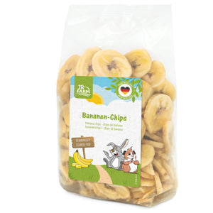 JR Farm Banana Slices - натурални бананови резенчета за гризачи 150 г