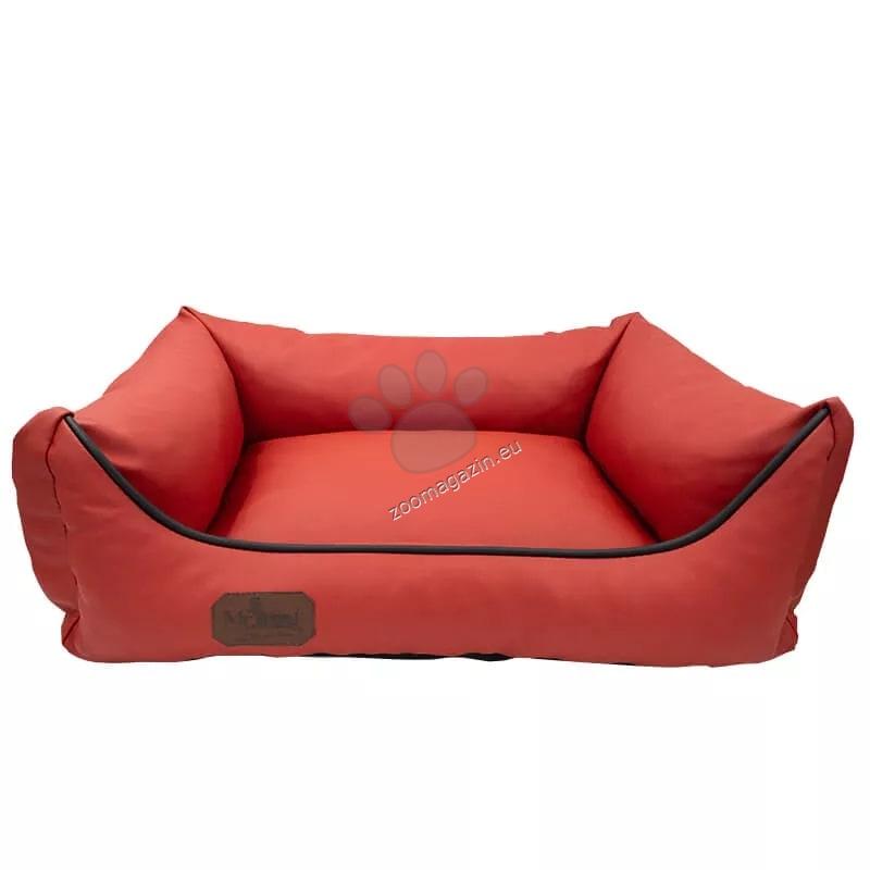 Meduza Dog Bed Eco Leather - луксозно легло от еко кожа 90 / 70 см, червен