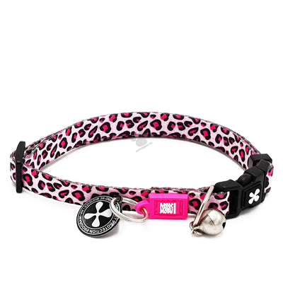 Max Molly Leopard Pink Smart ID - нашийник с чип за сигурност