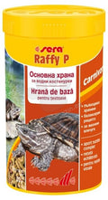 Sera - Raffy P - основна гранулирана храна за сухоземни, сладко и соленоводни костенурки и гущери