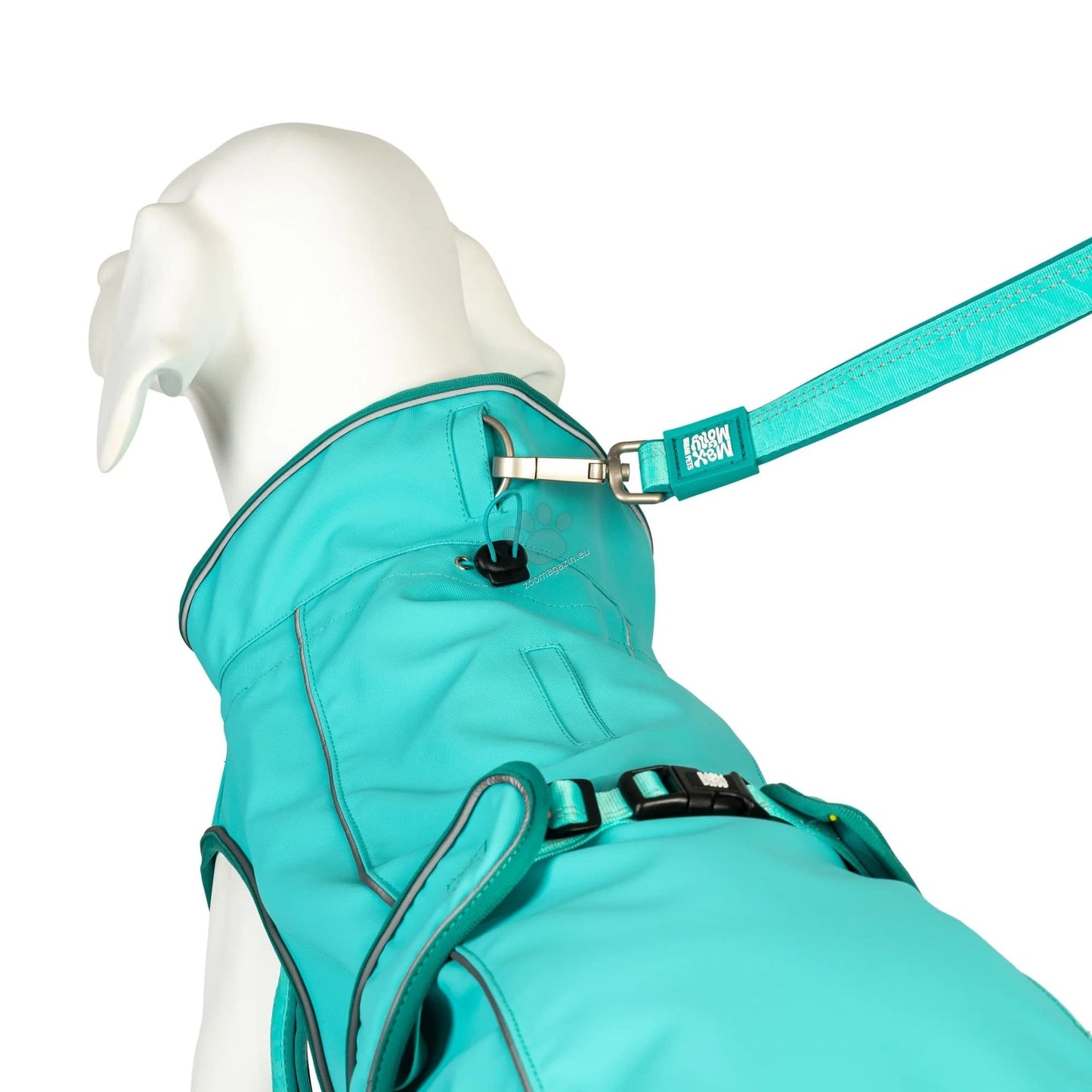 Max Molly Raincoat Matrix Turquoise - дъждобран за куче 40 см