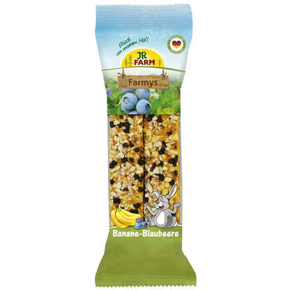 JR Farm Farmys Banana and Blueberry - лакомство с банан и боровинки за гризачи 160 г