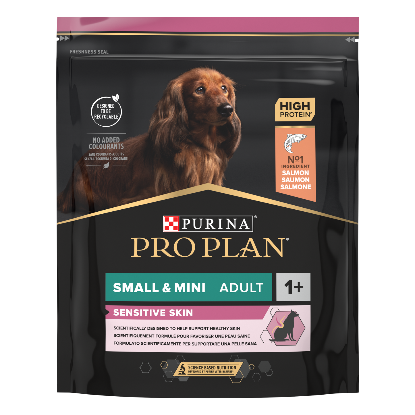 Pro Plan Adult Small and Mini Sensitive Skin - суха храна със сьомга за кучета от дребни и мини породи с чувствителна кожа 3 кг