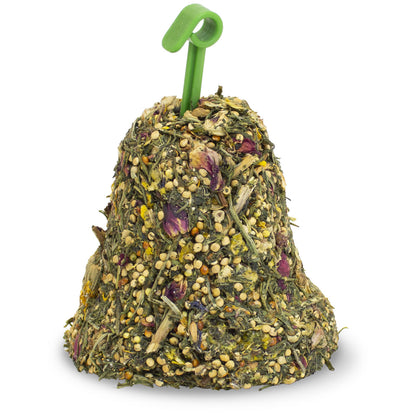 JR Farm Hay Bell with Blossoms - лакомство с цветни листенца за гризачи 125 г