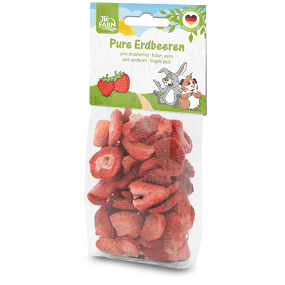 JR Farm Pure Strawberries - изсушени ягоди за гризачи 20 г
