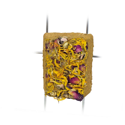 JR Farm Natural Mineral Clay Stone Blossom - глинен камък с цветя за гризачи 100 г