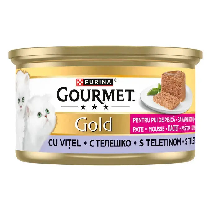 Gourmet Gold Kitten Mousse Veal - пастет за котки с телешко месо 85 гр