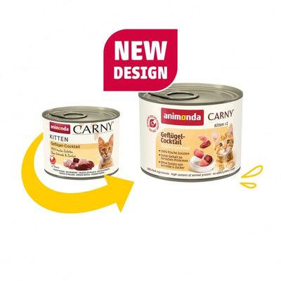 Carny Kitten Poultry Cocktail - консерва за котенца с птичи меса 12х200 гр