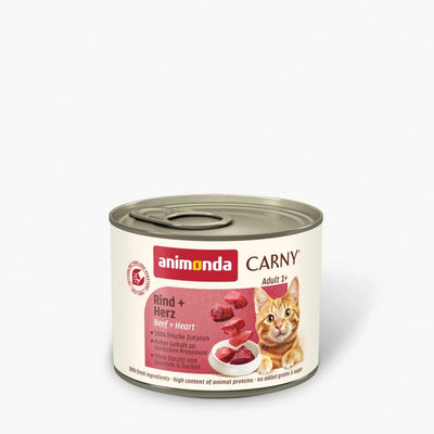 Carny Beef Heart - консерва за котки с телешко месо и сърца, стек 6 х 200 гр
