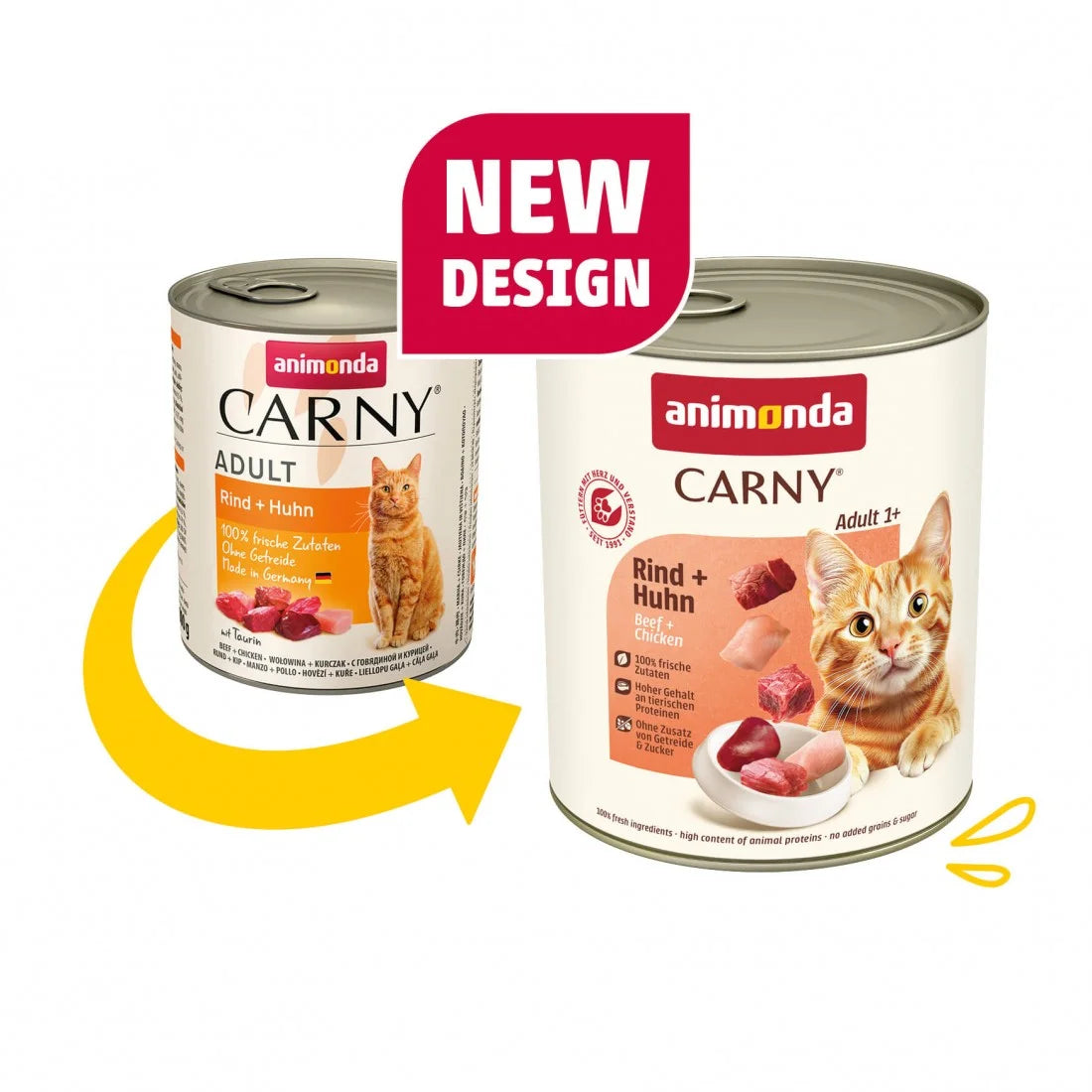 Carny Adult Beef with Chicken - консерва за котки с пилешко и телешко месо, стек 6 х 800 гр