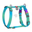 Waudog Harness Gradient Blue S - нагръдник с QR код за сигурност с обиколка на врата 30 - 40 см, гърди 37 - 47 см, 15 мм
