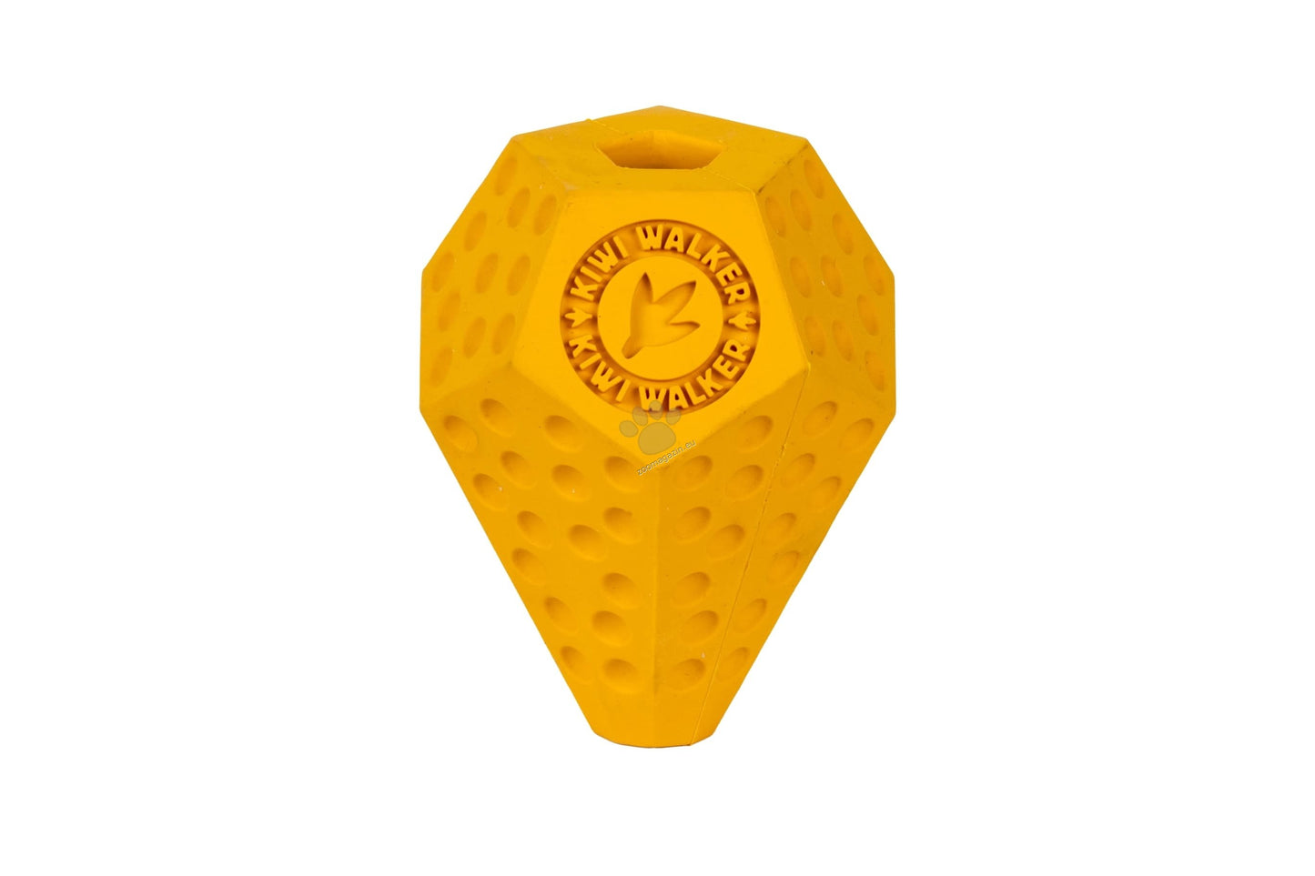 Kiwi Walker Lets Play Diaball Mini Orange - гумена играчка за лакомства 8,4 см, оранжев