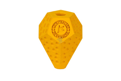 Kiwi Walker Lets Play Diaball Mini Orange - гумена играчка за лакомства 8,4 см, оранжев