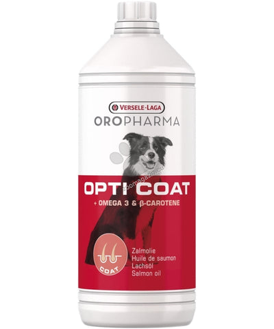 РАЗПРОДАЖБА Versele Laga Oropharma Opti Coat - продукт с високо съдържание на сьомгово масло и В-каротин за лъскава козина и здрава кожа