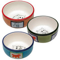 Ferplast - bowl pa1088- керамична купичка за малки животни / оранжева, зелена, синя / Ø 10.2 / 3.7 cm - 0.18 L
