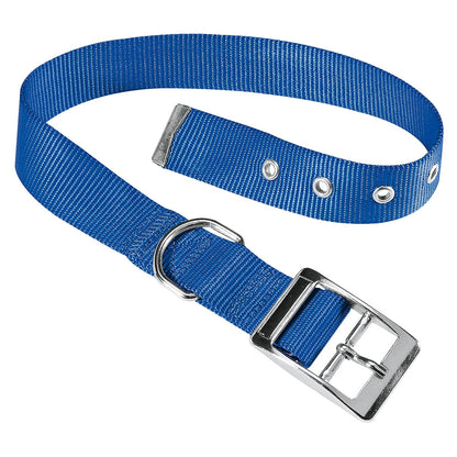 Ferplast - Club CF25/45 - adjustable collar with metal buckle, for dogs with neck circumference 37-45 cm. / black, blue, red /