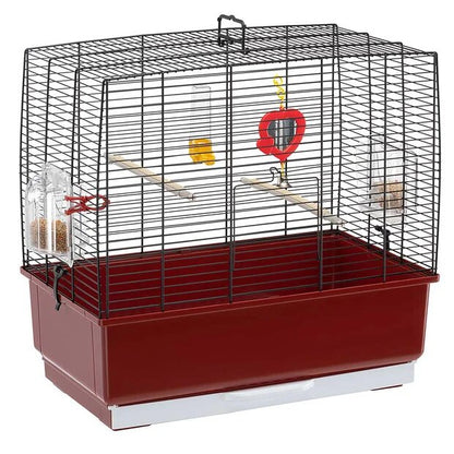 Ferplast Cage Rekord 3 White - клетка за птици с пълно оборудване 49 / 30 / 48,5 см