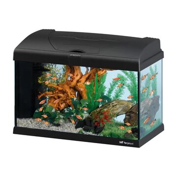 Ferplast - Aquarium Capri 50 LED - аквариум с пълно оборудване 40 л. 52 / 27 / 36 см. черен