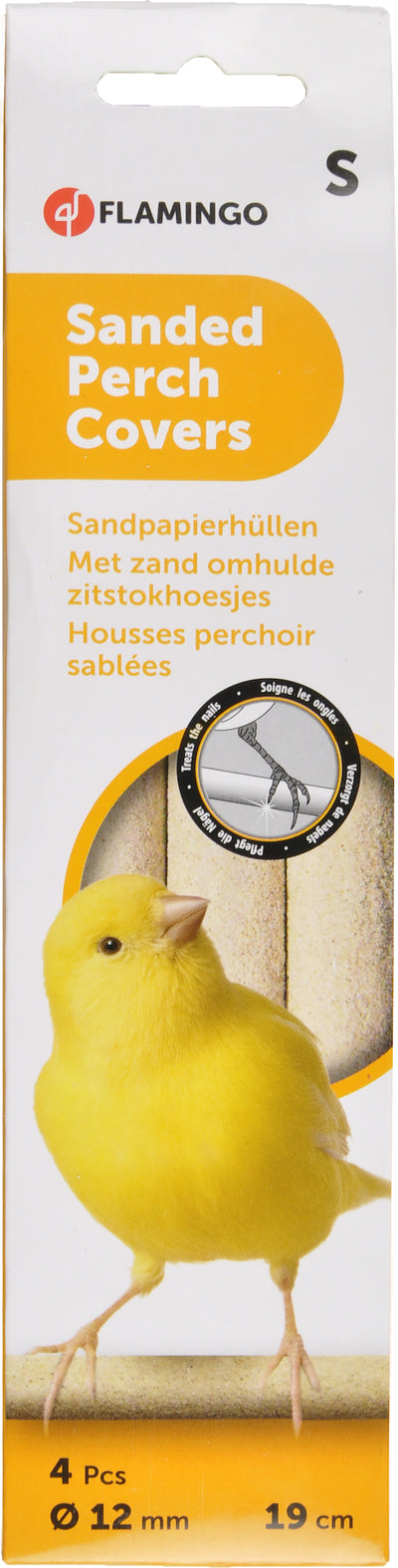 Flamingo Sanded Perch S - пясъчна кацалка за птици 19 см / 12 мм