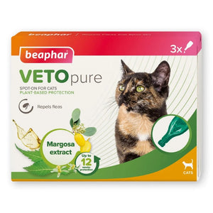 Beaphar Veto Pure - противопаразитни пипети на билкова основа 3 броя