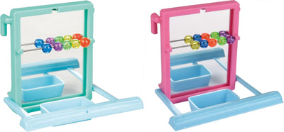 Flamingo Parakeet Toy Mirror - огледалце за птици със стъпало