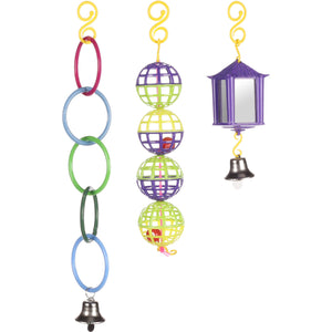 Flamingo Parakeet toy Ring Ball Lantern - играчка за средни папагали