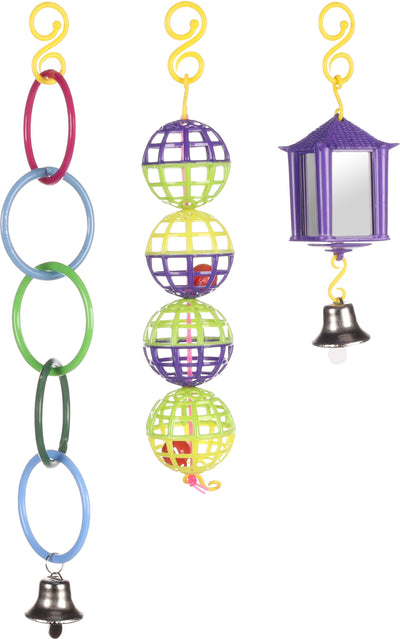 Flamingo Parakeet toy Ring Ball Lantern - играчка за средни папагали