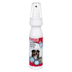 Beaphar Fresh Breath Spray – спрей за уста с ензими протеаза, глюкозо оксидаза, амилоглюкозидаза, 150 мл.