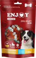 Enjoy Carnivore Calcium Bone Chicken Chews - калциево кокалче с пилешко месо 100 гр