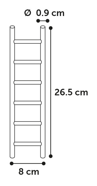 Flamingo Escada Ladder - стълба за птици 8 / 1,2 / 26,5 см