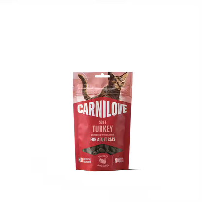Carnilove Cat Soft Snack Turkey with Catnip - лакомство за котки с пуешко 50 г