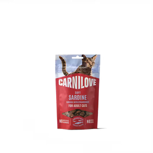 Carnilove Cat Soft Snack Sardine with Strawberry - лакомство за котки със сардини 50 г