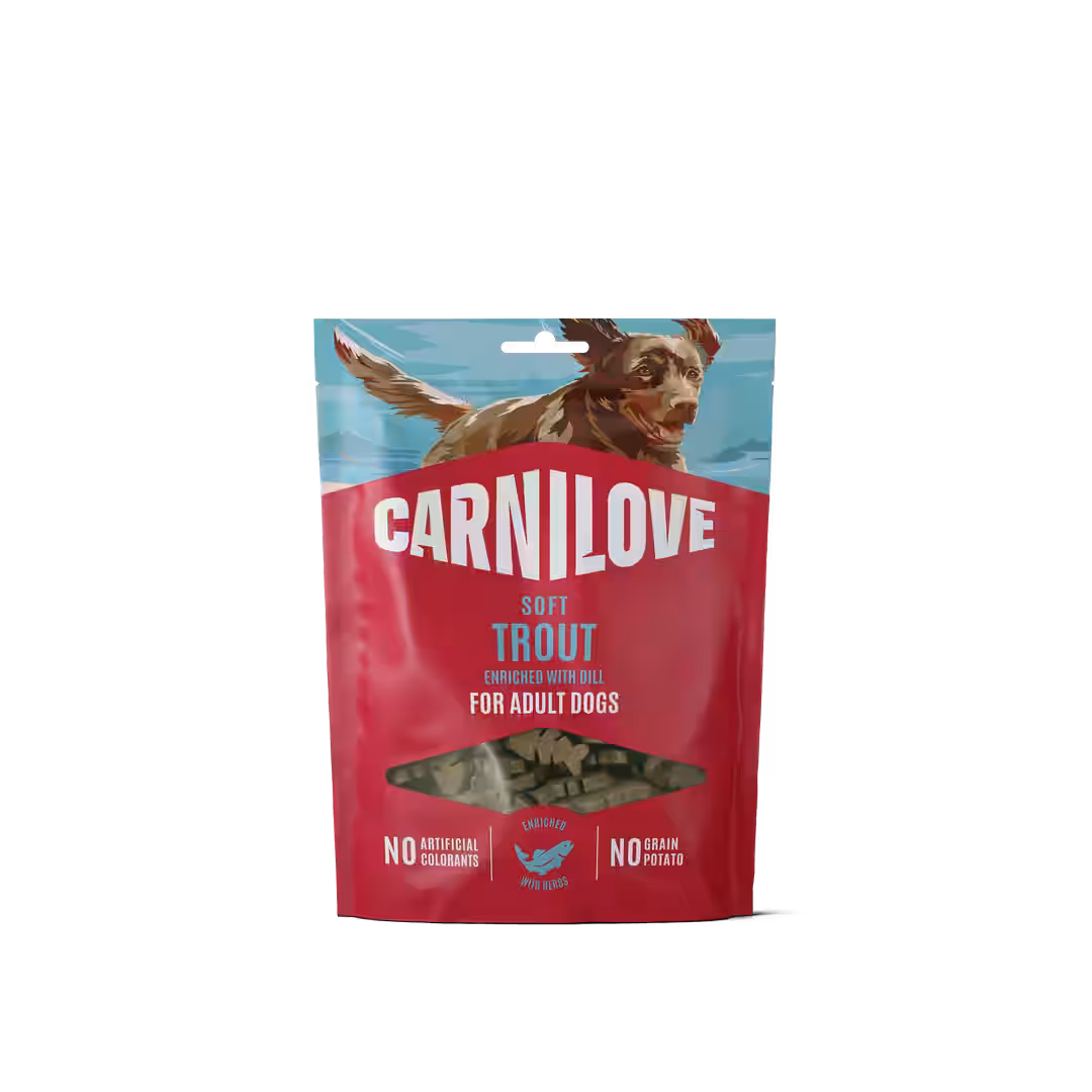 Carnilove Dog Soft Snack Trout with Dill - лакомство за кучета с пъстърва 200 гр
