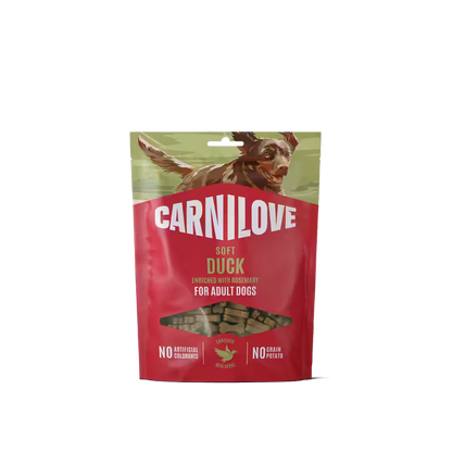 Carnilove Dog Soft Snack Duck with Rosemary - лакомство за кучета с патешко 200 г