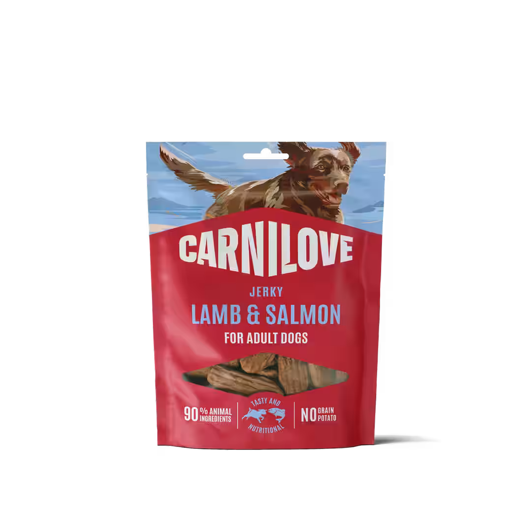 Carnilove Dog Jerky Lamb with Salmon - лакомство за кучета с агнешко и сьомга 100 гр