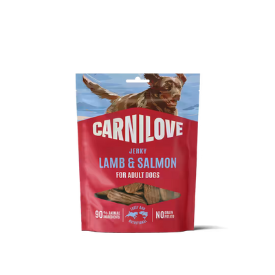 Carnilove Dog Jerky Lamb with Salmon - лакомство за кучета с агнешко и сьомга 100 гр