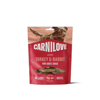 Carnilove Dog Jerky Turkey and Rabbit - лакомство за кучета с пуешко и заешко 100 гр