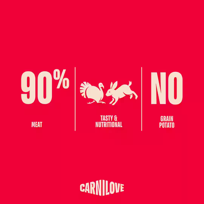 Carnilove Dog Jerky Turkey and Rabbit - лакомство за кучета с пуешко и заешко 100 гр