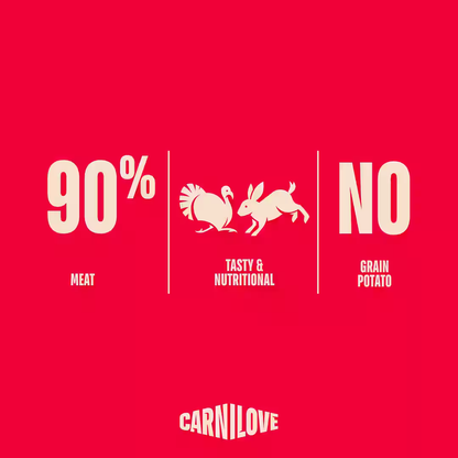 Carnilove Dog Jerky Turkey and Rabbit - лакомство за кучета с пуешко и заешко 100 гр