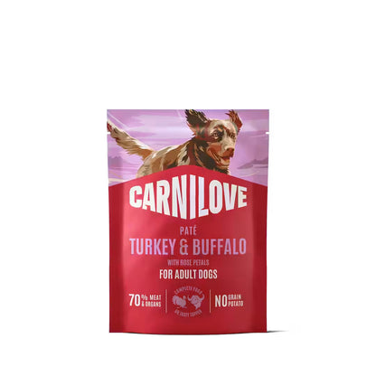 Carnilove Dog Pouch Pate Turkey and Buffalo - пастет за кучета с пуйка и бивол 300 г