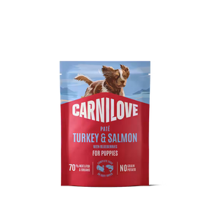 Carnilove Puppy Pouch Pate Turkey and Salmon - пауч за кученца с пуешко и сьомга 300 г