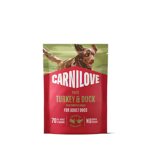 Carnilove Dog Pouch Pate Turkey and Duck with Timothy Grass - пауч за кучета с пуешко и патешко 300 г
