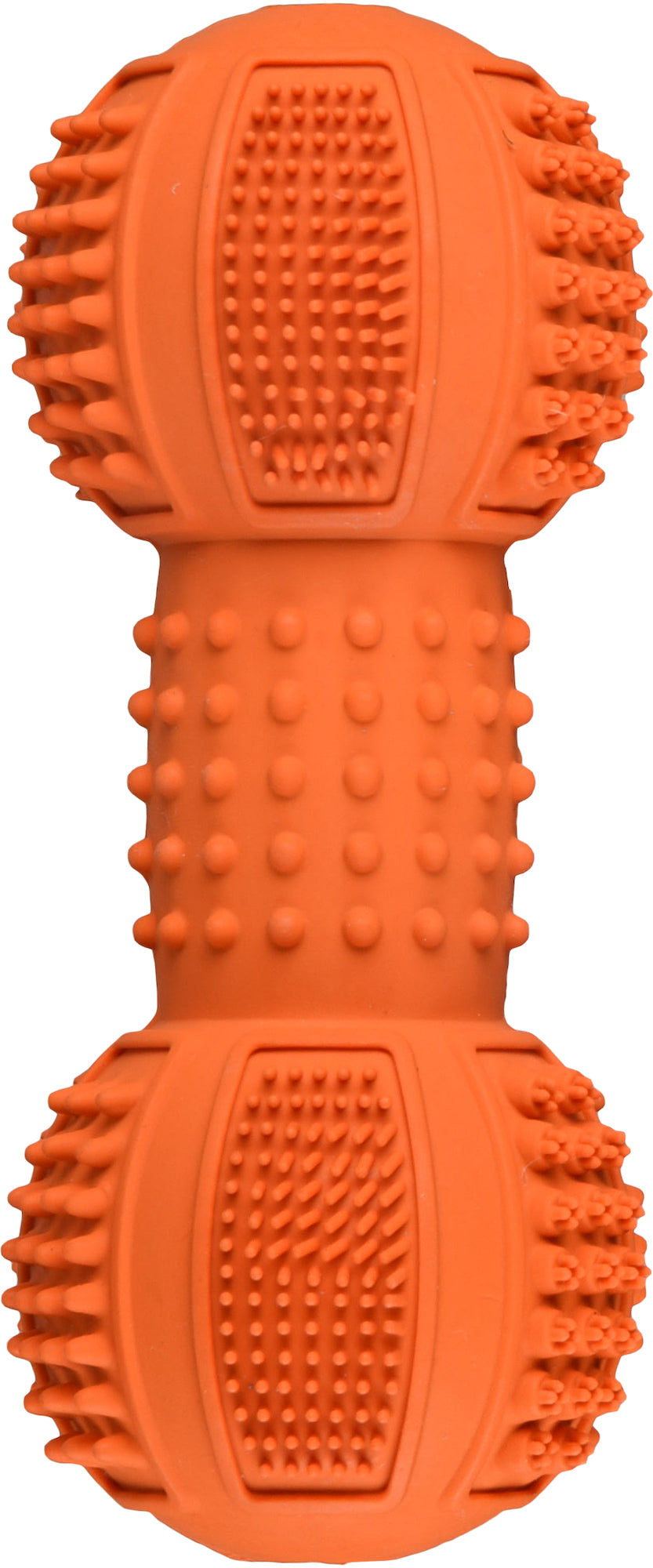 Flamingo Toy Ruffus Dumbbell - дентална играчка за куче 12,5 см /зелена, синя, оранжева/