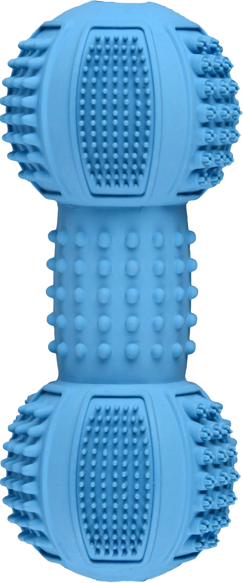 Flamingo Toy Ruffus Dumbbell - дентална играчка за куче 12,5 см /зелена, синя, оранжева/