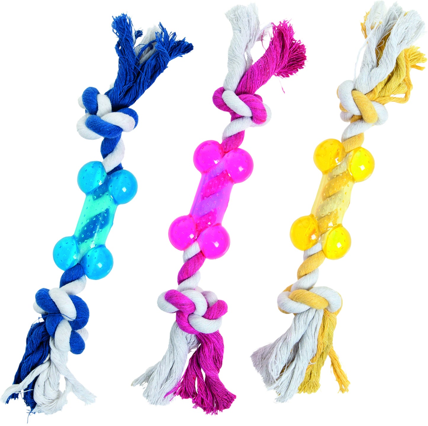 Flamingo Missy Bone Cord with 2 knots - играчка за куче 21 см