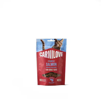 Carnilove Cat Crunchy Snack Salmon with Catnip - лакомство за котки със сьомга 50 г