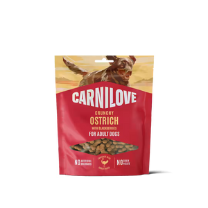 Carnilove Dog Crunchy Snack Ostrich with Blackberries - лакомство за кучета с щраусово месо 200 г