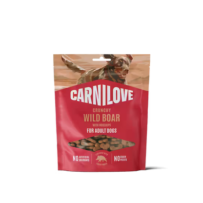 Carnilove Dog Crunchy Snack Wild Boar with Rosehips - dog treats with wild boar meat 200g