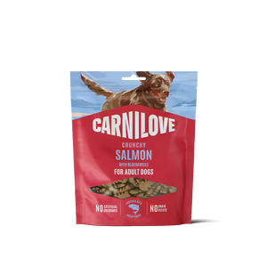 Carnilove Dog Crunchy Snack Salmon with Blueberries - лакомство за кучета със сьомга 200 гр